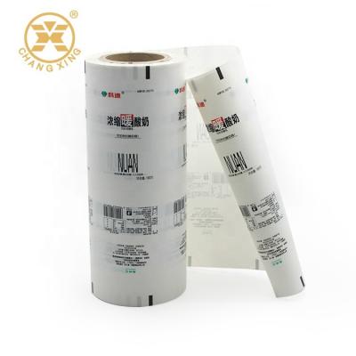 China Transparent Clear High Barrier Metallized Automatic Packaging Film For Liquid Yogurt Milk for sale