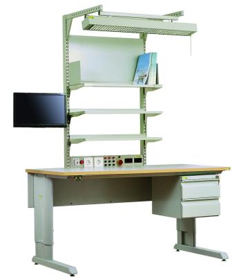 China Height Adjustable Electronic Assembly Workbench Anti Static Desk Multi Function for sale
