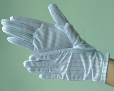 China 100% Cotton SMT Consumables Esd Gloves Anti Static Gloves For Electronics for sale