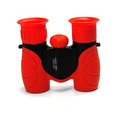China Red 10x22 Toddler Toy Binoculars For Kids Outdoor Play for sale