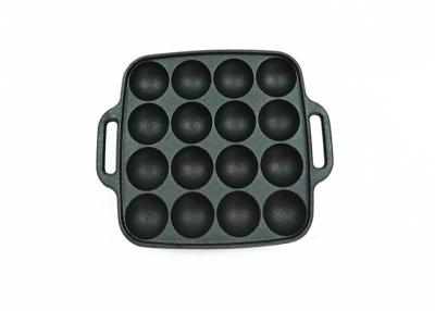 China BSCI SGS Cast Iron Grill Griddle Takoyaki Grill Pan For Stovetop for sale