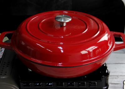 China Enameled Reliable Cast Iron Casserole Cast Iron Soup Pot 29/31cm for sale