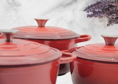 China Esmalte o ferro fundido Stew Pot For Kitchenware da caçarola do ferro fundido à venda