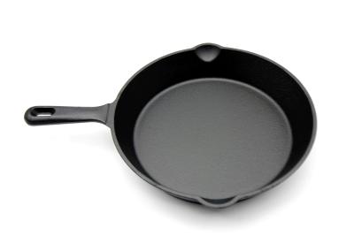 China Round Cast Iron Non Stick Frying Pan 8-10 Inches For High Heat Cooking for sale