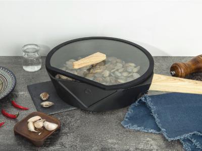 中国 チタニウムのコーティングが付いている健康な調理10Inch鋳鉄の小鍋鍋の非棒 販売のため