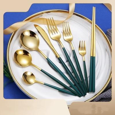 China Custom 304 Stainless Steel Cutlery Set Luxurious For Kitchen for sale