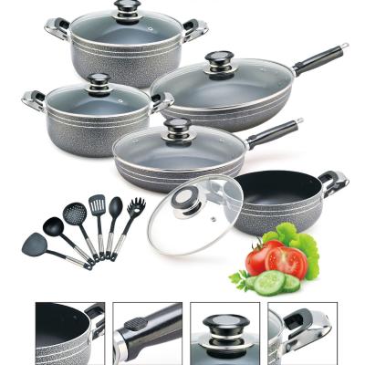 China Nonstick Aluminum Cooking Pots ＆ Pans Cookware Sets for sale