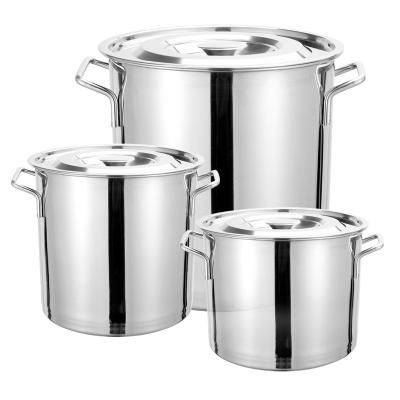 China Large Capacity 304 Stainless Steel Soup Pot With Lid for sale