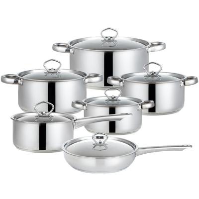 China Food Grade Stainless Steel Pot 15-Piece Set With Accessories à venda