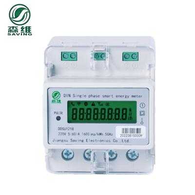 China Household 50Hz Smart Prepay Meter NB Intelligent Single Phase Electric Meter for sale