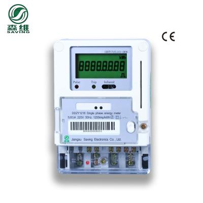 China 160x112x71mm Single Phase Prepaid Energy Meter Rechargeable Electric 50Hz for sale