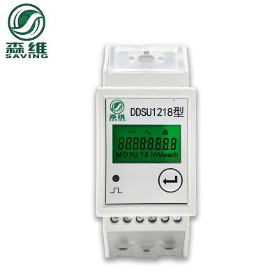 China DC Single Phase Din Rail Energy Meter Wifi Electronic Electricity Meter 80 To 260VAC for sale
