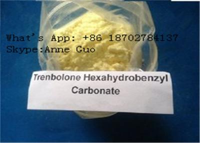 China CAS 23454-33-3 Trenbolone Hexahydrobenzyl Carbonate Yellow Crystalline Powder Gain Muscle for sale