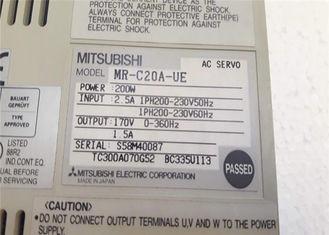 中国 Mitsubishi 3 Phase Industrial Amplifier MR-C20A-UE Servo Motor Drive 200W Output 1.5A 3AC 販売のため