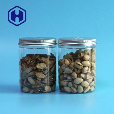 China 500ml Food Grade Round PET Mason Jar With Aluminum Lid for sale