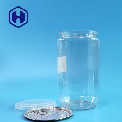 China Airtight 307# 930ml Clear Plastic Cans Packaging For Organic Almond Flour for sale