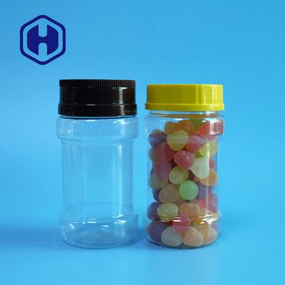 China Bulk Sweets Biscuits 230ml Round Screw Lid Plastic Jars  Diameter 54mm for sale