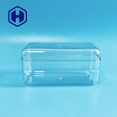 China Cake Pastries Disposable Square PET Plastic Food Box Transparent Packing for sale