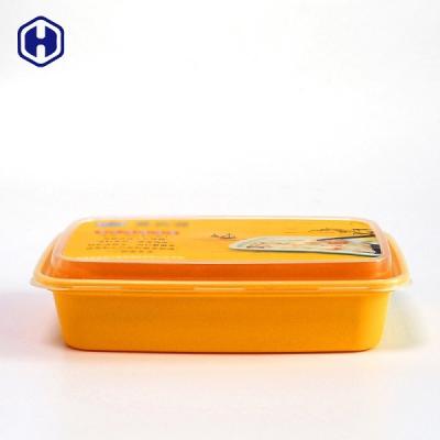 China Non Spill IML Plastic Containers Lightweight Disposable Plastic Box for sale