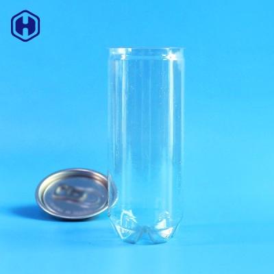 China Leakage Proof 8oz Clear Plastic Soda Can Disposable Fully Airtight for sale