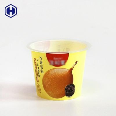 China Taza vacía colorida del yogur de la prueba líquida del escape del top de la hoja de la taza del zumo de fruta IML en venta