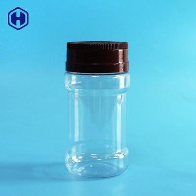 China Frasco plástico transparente da especiaria com três tipo tampa superior giratória dos furos à venda