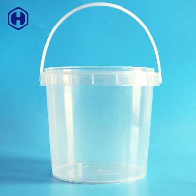 China Customize Printing IML Bucket In Mold Labeling Round Plastic Container for sale