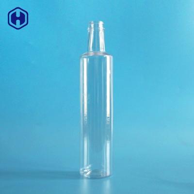 China Clear Recyclable Plastic Bottle 500ml 16OZ Beverage Liquid Packaging for sale