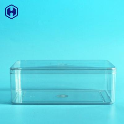 China Recyclable Square PET Packaging Box With Lid Non Spill BPA Free for sale