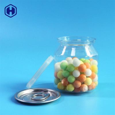 China Food Safe Clear Plastic Cans Snack Candies Pacing  Plastic Cylinder Container for sale