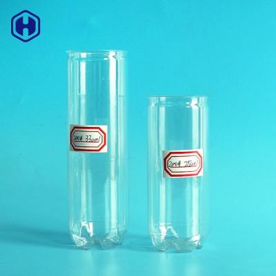 China Transparent Plastic Soda Cans 250ML 330ML Beverage Packing Non Spill for sale