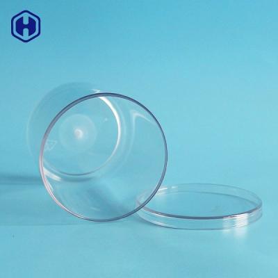 China Round Food Packaging Plastic Containers Clear PET Plastic Cylinder Jar for sale