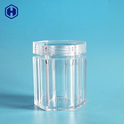 China Transparent PS Food Grade Plastic Jars Recyclable Food Sample Containers for sale