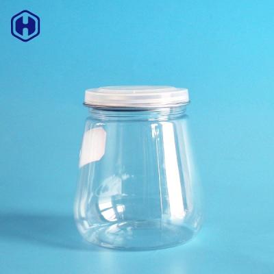 China Pagoda Style Clear Plastic Cans Dry Food Keep Plastic Biscuit Containers for sale