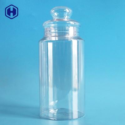 China Transparent Leak Proof Plastic Jars 1180ML 40OZ With 211   EOE POE Lid for sale