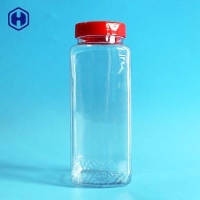 China Large Capacity PET Spice Jars Recyclable Eco Friendly SGS FDA Certificated for sale