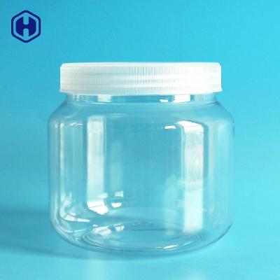 China Mason Round Leak Proof Plastic Jars Wide Mouth Screw Lid Fully Airtight for sale