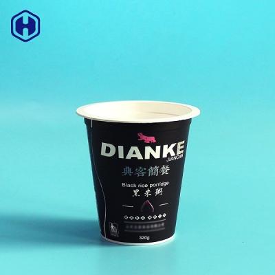 China Non Spill Compostable Yogurt Cups Square Bottom For Frozen Refrigerated Food for sale