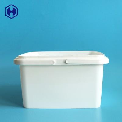 China Custom 3.2L IML Tubs Double Handle Boxes Plastic Food Storage Containers for sale