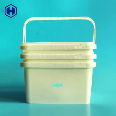 China SGS FDA QS IML Tubs Plastic Hinged Cookie Containers Custom Logo for sale