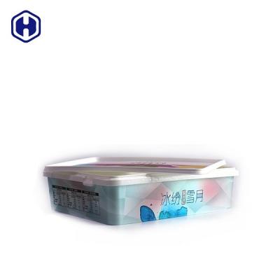 China Dauerhafte Kasten-/Polypropylen-Behälter des Eiscreme-Kuchen-IML mit Deckeln zu verkaufen