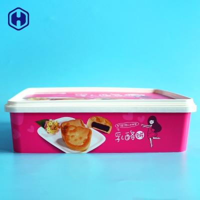 China Kleiner IML-Kasten-Mond-Keks-Käsekuchen-Plastikbehälter-anti- Kratzer zu verkaufen