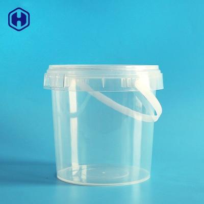 China 1L IML Bucket PP Round Tubs Print Logo Plastic Container Customized Packaging for sale