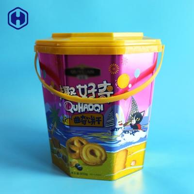 China Large Gallon 1.96 IML Bucket 8250 ML Plastic Huge Plastic Cookie Containers for sale