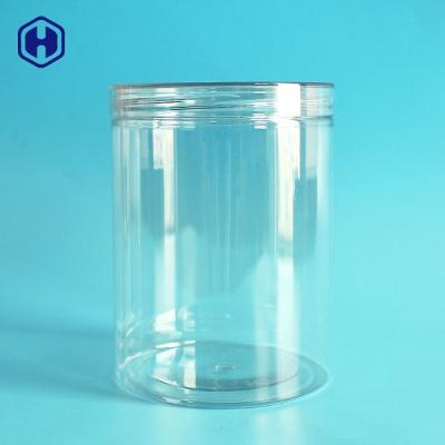 China 32OZ 960ML Transparent Plastic Cans For Walnuts Cashew Nuts for sale
