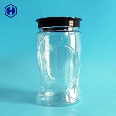 China Leak Proof Clear 1000ML PET Food Packaging Jar World Cup Shape for sale
