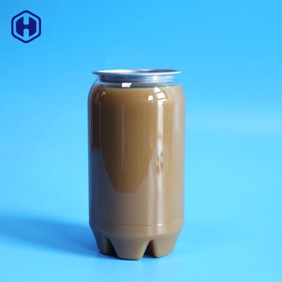 China 350ML 123MM Plastic Soda Cans For Beverages Milk Tea for sale