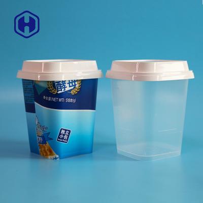 China Envases de plástico de la lechería 22OZ IML del helado de la etiqueta del molde en venta