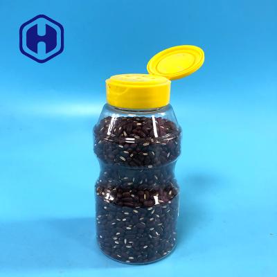 China Custom Airtight Round 300ml 10oz Plastic Spice Jar Transparent for sale