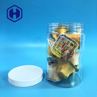 China Grains Cereal Oat Nut Wide Mouth Candy Plastic Jars With Lids 27oz for sale